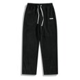 thumbnail image 2 of Mlzmgr Sweatpants for Men Drawstring Elastic Waist Straight Leg Cropped Pants with Pockets Running Athletic Pants, 2 of 8