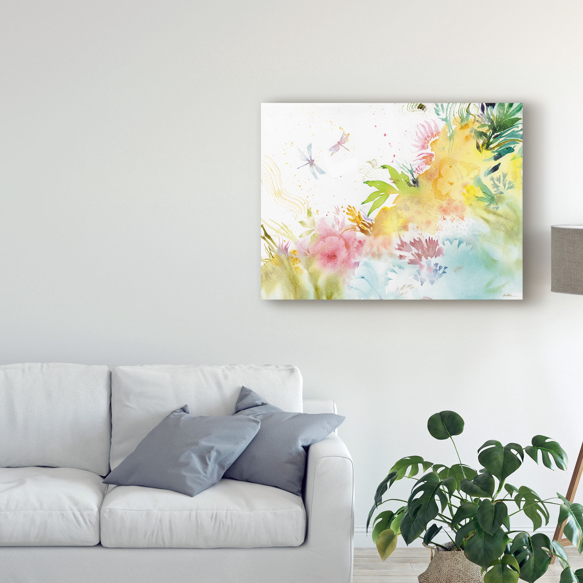 Trademark Fine Art 'Dragonfly Harmony' Canvas Art by Sheila Golden