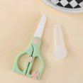 thumbnail image 4 of Fiudx Ofertas y liquidaciones Tijeras de cerámica portátiles para niños con tapa, seguras y prácticas para uso en alimentos y cocina de niños, material cerámico, fácil de limpiar, 4 of 6