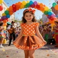 thumbnail image 2 of XAOFW Girl Skirt Valentine Polka Dot Mesh Tutu Layered Party With Bow Play Soft Breathable Party Skirts, 2 of 4