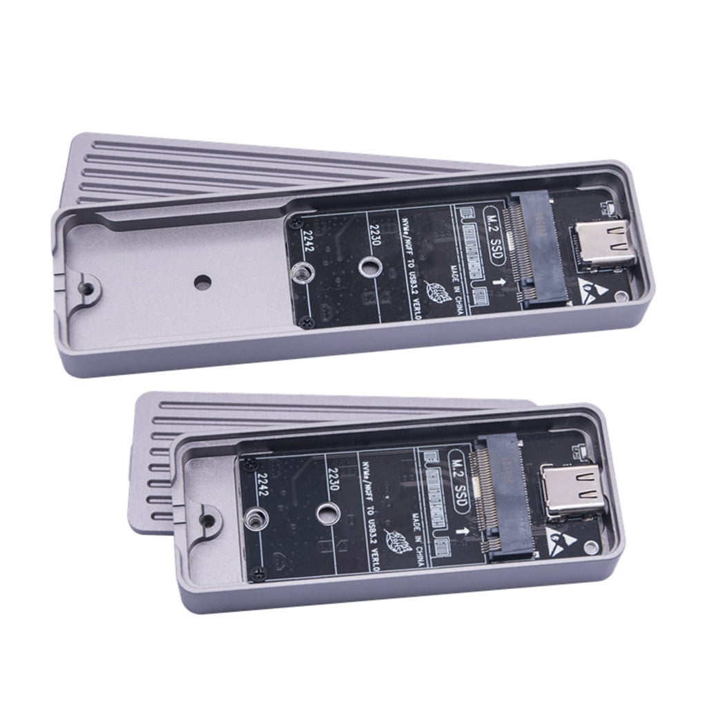 Zeiwohndc USB C M.2 SSD Enclosure For NVME And NGFF 2242 2280 SSDs, Aluminum Toolless