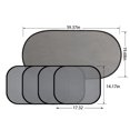 thumbnail image 3 of EGYMEN Car Window Shades, Sun Protection Mesh Car Sun Shields for Windows, Automobile Sunshade Blockers, Vehicle Window Cover Sunshades, SUV Side and Rear Window Screens, 5 Pack, 3 of 9