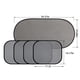 thumbnail image 3 of Juego de Sombras para Ventanas de Auto con Malla, Paquete de 5 Pantallas de Protección Solar de Ajuste Universal para SUV, Minivans, Autos de Tamaño Completo, Negro Semitransparente con Ventosas, 3 of 9
