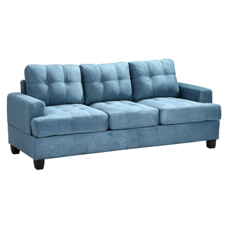 Tufted Sofa In Aqua Tufted Sofa In Aqua
