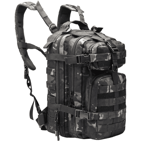 JAYWAYNE Tactical Backpack Military Backpack Camo Backpack - 16.5" H x 11" W x 9" L Large Capacity Backpack Ideal for Outdoor Hiking Military Training and Travel