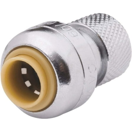 SharkBite 1/4 in. PTC x 3/8 in. Compression Brass Stop Valve Connector
