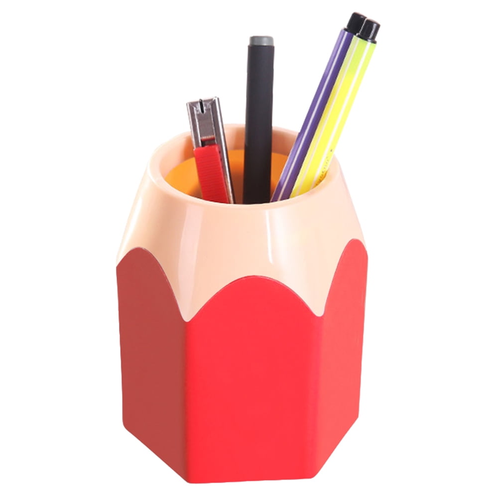 Makeup Brush Vase Pencil Pot Creative Pen Holder Stationery Tidy Desk Storage. 