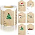 thumbnail image 2 of JLFNYA 300Pcs Kraft Christmas Gift Stickers,4 Styles Xmas Name Stickers,Personalized Self-Adhesive Xmas Tags for Decoration,Envelopes Sealing,Holiday Cards,and Gift Wraps(3"x2"), 2 of 7