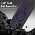 thumbnail image 5 of Allytechgroup iPhone 12 Pro / 12 Wallet Case Compatible with MagSafe, PU Leather Folio Card Holder RFID Blocking Shockproof Flip Cover Hidden Closure Phone Case for Apple iPhone 12 Pro/12,Purple, 5 of 8