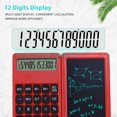 thumbnail image 3 of Graflsoa OS4006 6-Inch LCD Writing Tablet Red With Calculator 12-Digit Display Foldable Design, 3 of 7