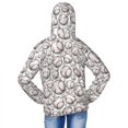 thumbnail image 4 of Cauagu Cute Baseball Print Sun Protection Jacket for Teen,Full-Zipper Long Sleeve Sun Shirts with Pockets UV Hoodie Shirts Outdoor Athletic Jacket-X-Large, 4 of 7