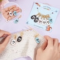 thumbnail image 3 of 24 Pcs Theme Stitch Markers Enamel Alloy Crochet Stitch Marker Charms Lobster Claw Clasps Locking Stitch Marker for making, 3 of 6