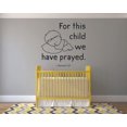 thumbnail image 3 of For This Child 1 Samuel 1:27 Bible Verse Religious Religion Christ Saying Motivational Quote Wall Decal Wall Art Designs Stickers for Home Room House Decor Vinyl Wall Sticker Decoration (30x30 inch), 3 of 3