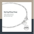 thumbnail image 2 of Kezef Sterling Silver Figaro Chain Link Necklace Italian 2mm 11 Inch, 2 of 6