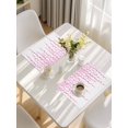 thumbnail image 5 of Pink Polka Dots Placemats Set of 6, Vintage Abstract Art Watercolor Placemats for Dining Table, Place Mats for Kitchen Tabletop, Waterproof Wipeable Dining Table Mats Set, 5 of 9