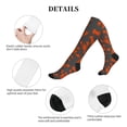 thumbnail image 5 of Lsque Crayfish Pattern Sport Compression Socks for Men & Women 15-20 mmHg Knee High Nurse Pregnant Running Medical and Travel Athletic, 5 of 6