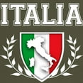thumbnail image 3 of CafePress - Italian Flag Crest T Shirt - Men's Classic Graphic Cotton T-Shirt, 3 of 4