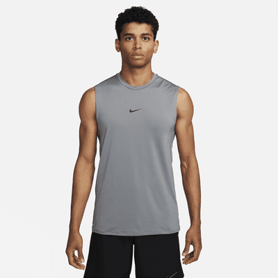 Nike Pro Men's Dri-FIT Slim Sleeveless Top Color: Smoke Grey/Black Size: 2XL