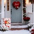 thumbnail image 3 of Valentines Day Garden Flag for Outside, Cardinals with Hearts, Double Sided Seasonal Yard Decoration, 12 x 18 Inch, 3 of 6
