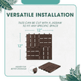 thumbnail image 5 of Decking Tiles - 12 Slats, Dark Brown, 5 of 8
