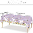 thumbnail image 4 of Eoozwa Easter Party Tablecloth Set Disposable Paper Plates Cups Napkins Bunny Egg Design Spring Holiday Party Supplies, 4 of 4