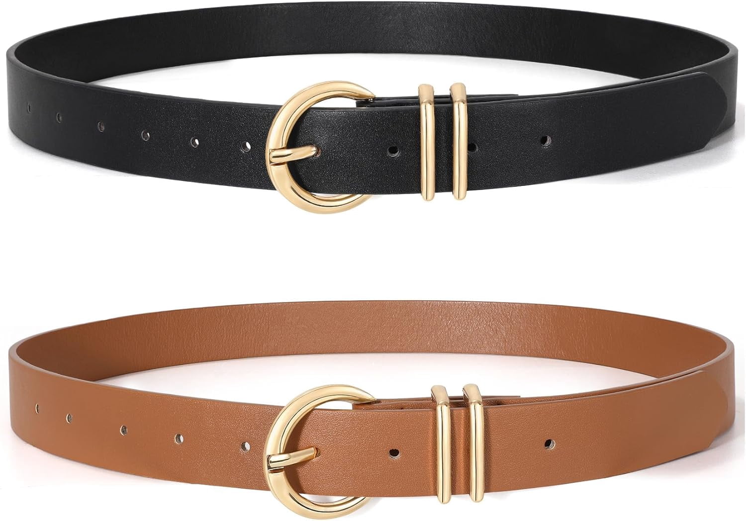 brown leather belt womens