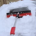 thumbnail image 2 of Oskar Balai à Neige Pliable 22" avec Grattoir à Glace et Raclette, Rouge Noir, 2 of 6
