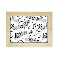 thumbnail image 1 of Music Notes And Bars Desktop Photo Frame Picture Art Decoration Painting 6x8 inch, 1 of 3