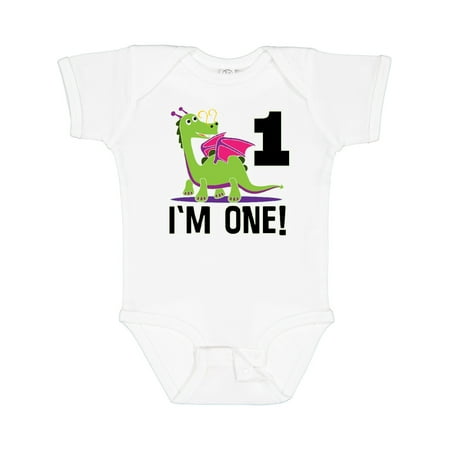 

Inktastic First Birthday Outfit Girl Dragon Gift Baby Girl Bodysuit