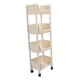 thumbnail image 5 of Carrito de utilidad rodante de 3 niveles estantes de almacenamiento de plástico carro multifuncional móvil con ruedas para cocina baño sala de estar oficina ANGGREK  Otros, 5 of 8