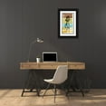 thumbnail image 3 of Saunders, Alonzo 20x32 Black Ornate Wood Framed with Double Matting Museum Art Print Titled - Dancing Swirl II, 3 of 4