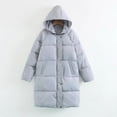 thumbnail image 2 of Vedolay Parka Jacket Women Outwear Ladies Overcoats Casual Thicken Coats Grey,XL, 2 of 4