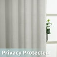 thumbnail image 4 of PinesC Light Grey Linen Curtains for Bedroom, 84 Inch Faux Linen Textured Light Filtering Privacy Drapes Grommet Window Panels for Living Room, Set of 2 Panels, 52 x 84 Inch, 4 of 5