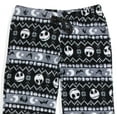 thumbnail image 3 of The Nightmare Before Christmas Women's Jack Skellington FairIsle Minky Plush Pajama Pants, 3 of 5