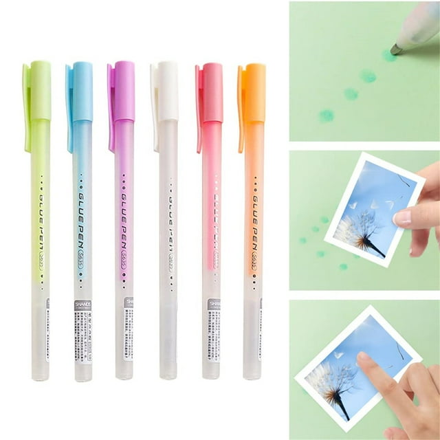 Stylo à Colle Fait Main à Séchage Rapide, Stylo Adhésif Fort, Réutilisable, Design Professionnel, pour Artisans, Bureau, École, Collage à Haute Vitesse, Pointe de Précision, Fournitures d'Art, Projets de Bricolage, Écriture Hzhnb