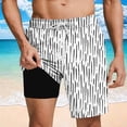 thumbnail image 2 of Guluxicc Mens Swimming Trunks with Compression Mesh Liner 2 in 1 Quick-Dry Swim Shorts with Pockets Summer Board Shorts, 2 of 6