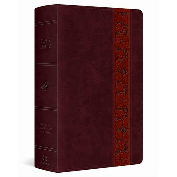 ESV Giant Print Personal Size Bible, Red Letter (Trutone, Mahogany, Trellis Design), (Hardcover)