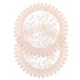 thumbnail image 1 of Miangastore Retro Lace Coasters White 2Pcs 7.47x7.47x0.04Inch, 1 of 8