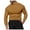 Coffee, variant on Mens Oversized T Shirt Men's Winter Velvet Solid Color Long Sleeved T Shirt Men's Bottoming Shirt Close Fitting Semi High Men's Models Brown XS