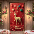 thumbnail image 3 of Sparkling Reindeer Merry Christmas Banner Decorative Design for Holiday Party Winter Celebration Festive Decoration Family Gathering, 3 of 9