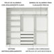 thumbnail image 5 of Ropero Closet Madesa Royale 3 Puertas Con Espejos Blanco 2, 5 of 5