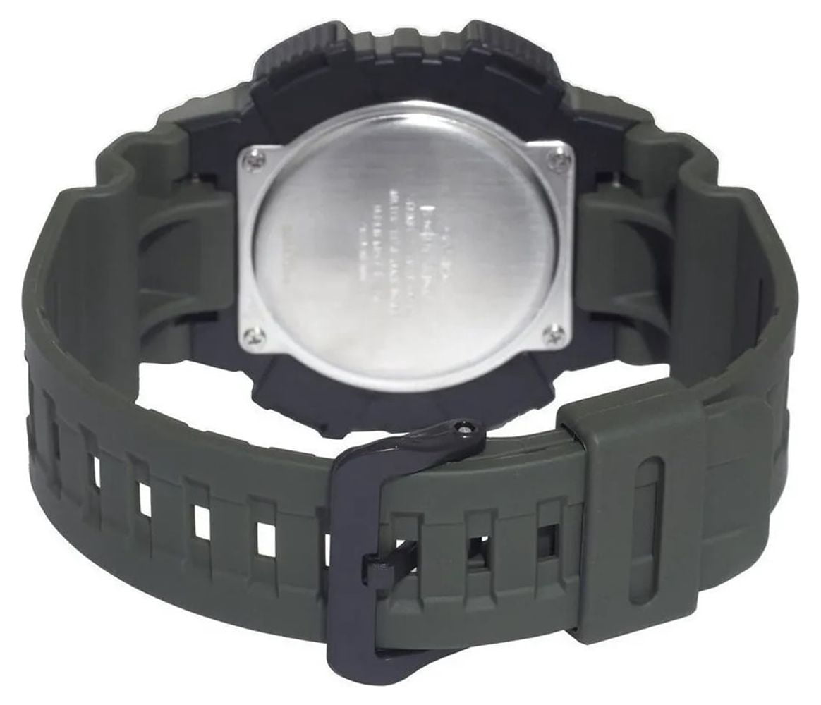 Casio Men's Ana-Digi Solar 100m Black Stainless Steel/Resin Watch AQS810W-2A3V