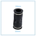 thumbnail image 2 of Aire negro neumático 4mm-16mm SOBREDOSIS Tubo de manguera Uno táctil Push en accesorios de gas recto Plástico Conectores rápidos accesorios, 2 of 5