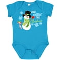 thumbnail image 3 of Inktastic Just Chillin' This Christmas Fun Snowman in Top Hat Boys or Girls Baby Bodysuit, 3 of 5