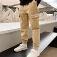 thumbnail image 2 of Kogui Uniform Pants for Boys Boys' School Uniform Twill Chino Khaki Pants, Flat Front, Comfortable Waistband with Zip Closure & Stretch 5T 6T (Khaki,5-6 Years), 2 of 6