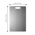 thumbnail image 3 of BKER Stainless Steel Cutting Board 304 Grade Non P Orus Double Si Ded Chopping Board For Kitchen Commercial Home (2 Styles Size), 3 of 4