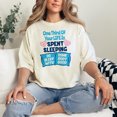 thumbnail image 2 of Spend Your Time Wisely Funny, Ivory Comfort Colors T-Shirt, 3XL, 2 of 3