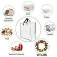 thumbnail image 5 of Yalumo 5 Pack Wreath Storage Container, 26 Inch Clear Christmas Garland Wreath Storage Bag Heavy Duty with Handles and Zipper, Holiday Decorations Organizer for College Dorm Moving Bedding Storage, 5 of 7