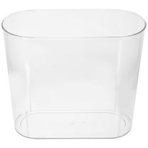 Amosfun Transparent Small Fish Tank Plastic Fish Bowl 1Pcs