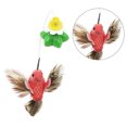 thumbnail image 5 of Palo eléctrico para burlas de gatos, divertido juguete interactivo con diseño de flores y pájaros, juguete eléctrico para gatos para interiores y exteriores, 5 of 5